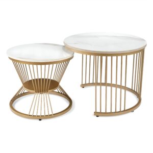 Freya Golden Metal Coffee Table